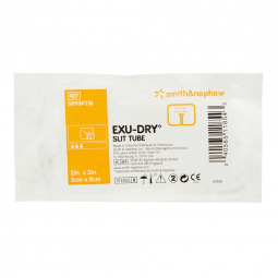 EXU-DRY Anti-Shear Smith & Nephew 5999PTM-Exu-Dry Slit Tube Wound Dressing, 2 x 3 inch, Cellulose (C