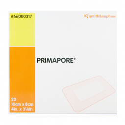 Primapore Smith & Nephew 66000317-Primapore Adhesive Dressing, 8 x 10 cm (BX/20)