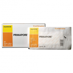 Primapore Smith & Nephew 66000318-Primapore White Adhesive Dressing, 8 x 15 Centimeter, Adhesive Ban