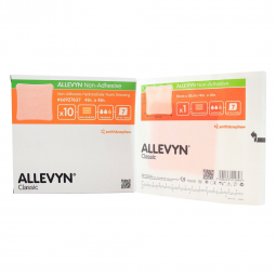 Allevyn Smith & Nephew 66007637-Allevyn Classic Nonadhesive without Border Foam Dressing, 4 x 4 Inch