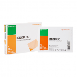 Iodoflex Pad Smith & Nephew 6602134010-Iodoflex Impregnated Dressing, 2-1/8 x 3 in, Impregnated Dres