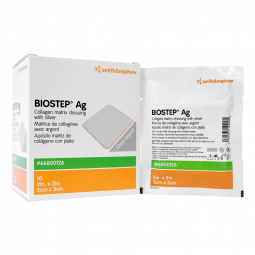 Biostep Ag Smith & Nephew 66800126-Biostep AG Collagen Dressing with Silver, Silver Dressings (BX)