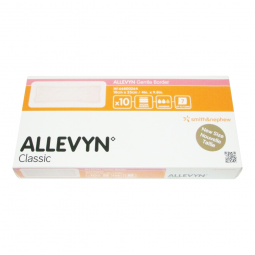 Allevyn Gentle Border Smith & Nephew 66800264-Allevyn Gentle Border Silicone Foam Dressing, 4 x 10 i