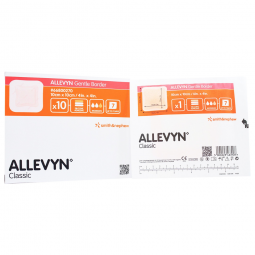 Allevyn Gentle Border Smith & Nephew 66800270-Allevyn Gentle Border Silicone Gel Adhesive with Borde