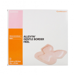 Allevyn Gentle Border Heel Smith & Nephew 66800506-Allevyn Gentle Border Heel Silicone Gel Adhesive 