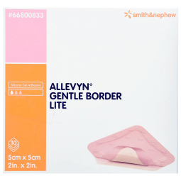 Allevyn Gentle Border Lite Smith & Nephew 66800833-Allevyn Gentle Border Lite Silicone Gel Adhesive 