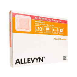 Allevyn Gentle Border Lite Smith & Nephew 66800835-Allevyn Gentle Border Lite Silicone Gel Adhesive 