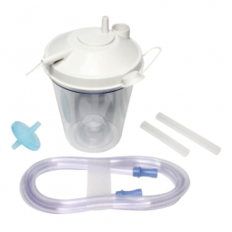 Sunset Healthcare RES026S-SS-Suction Canister Kit 800 mL Sealing Lid, Suction Canisters & Liners
