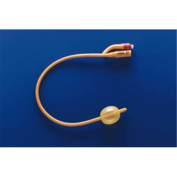 Rusch Gold 180730160 Foley Catheter, Silicone-Coated Latex, 16 Fr., 30 cc (10/Box)
