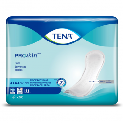 Tena ProSkin Moderate Long 41409 Bladder Control Pads, Moderate Absorbency, 12 in (CS)