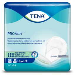 Tena 62718 Night Super Maximum Absorbency Pads, 48/Case