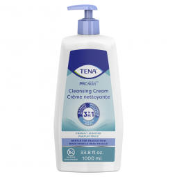 Tena ProSkin 4435 Body Wash Cleansing Cream, 3-in-1 Formula, Scented, 33.8 oz