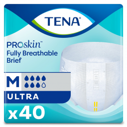 Tena ProSkin Ultra 67200 Incontinence Briefs, Medium (BG)