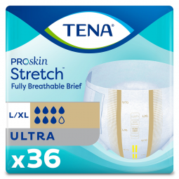 Tena ProSkin Stretch Ultra 67803 Incontinence Briefs, Large/XL (PK)