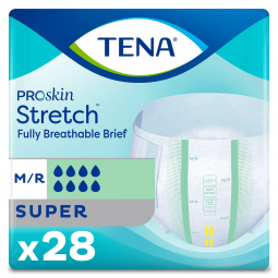 Tena ProSkin Stretch Super 67902 Incontinence Briefs, Medium (BG)