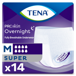 Tena ProSkin Overnight Super 72235 Absorbent Underwear, Medium (BG)