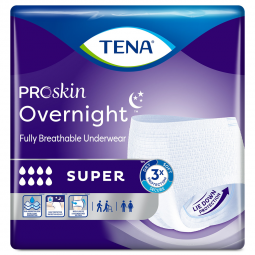 Tena ProSkin Overnight Super Protective 72325 Absorbent Underwear, Large (CS)