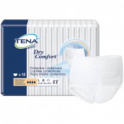 Tena Dry Comfort 72423 Absorbent Underwear, Large (PK)