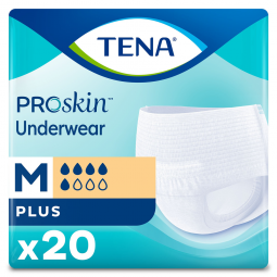 Tena ProSkin Plus 72632 Fully Breathable Absorbent Underwear, Medium (CS)