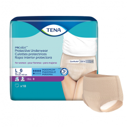 Tena ProSkin Protective 73030 Maximum Absorbent Underwear, Large (CS)