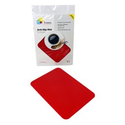 Tenura 753732501 Silicone Non-Slip Table Mat-Red-10" x 7"