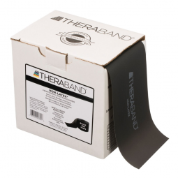 TheraBand Performance Health 81234780-TheraBand Exercise Resistance Band, Black, 6 in x 25 yd, X-Hea