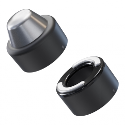 Handheld Face Massager Attachment for TheraFace PRO, Black, Hot & Cold Rings - Therabody TF02228-01