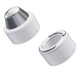 Handheld Face Massager Attachment for TheraFace PRO, White, Hot & Cold Rings - Therabody TF02269-01