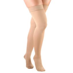 Truform 0364 Opaque Thigh-High Compression Stockings - Closed Toe - 20-30 mmHg