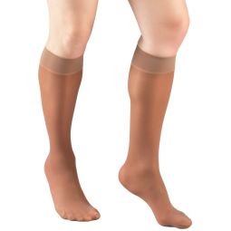 Truform 1763 Sheer Knee-High Compression Stockings - Closed Toe - 8-15 mmHg