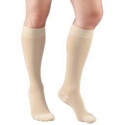 Truform 9965A Knee-High Compression Stockings - Aloe Knit Microfiber - Closed Toe - 20-30 mmHg