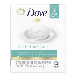 Dove Sensitive Skin Unilever 01111161120-Soap Dove Sensitive Skin Bar 4.25 oz Individually Wrapped U