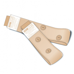 Fitz-All Urocare Products 6380-Fitz-All Fabric Leg Straps with Buttons, Urinary Accessories