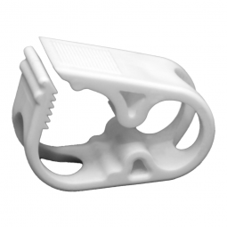 Urocare Urocare Products 699910-Tube Clamp Urocare 3/4 x 1 x 1-1/2 in, Non-Sterile, White, Urinary A
