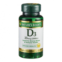 Nature's Bounty US Nutrition 07431215605-Nature's Bounty Vitamin D-3 Supplement, Vitamins & Minerals