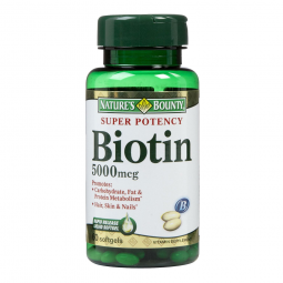 Nature's Bounty US Nutrition 74312134302-Nature's Bounty Vitamin B-7 Biotin Supplement, Vitamins & M