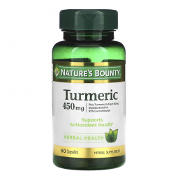 Nature's Bounty US Nutrition 74312154171-Nature's Bounty Turmeric 450 mg Capsules, Nonprescription V