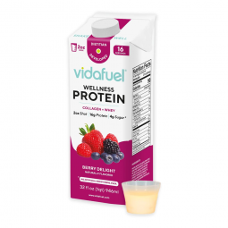 Vida Fuel Wellness Protein 02 222A Protein Drink with Collagen & Whey, Berry Delight (EA/1)