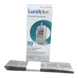 Lucidplus Vidan Diagnostics 2100-050-Blood Glucose & Ketone Test Strips Lucidplus 50 Strips per Pack