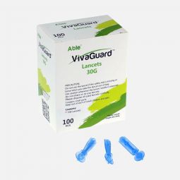 VivaGuard VGL01-383 Standard Lancets for Lancing Device - 30 Gauge - Box/100 or 1000 Count