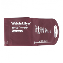 FlexiPort Welch Allyn REUSE-12-FlexiPort Reusable Blood Pressure Cuff, No Tube/Connector, Size 12, B