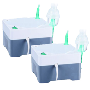 2 Pack of 3B Products QN1000 Qube Nebulizer Compressor Kit