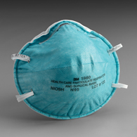 3M 1860S Particulate Respirator/Surgical Mask Cone Earloops-120/Case