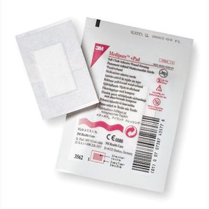 3M 3566 Medipore Pad Soft Cloth Adhesive Wound Dressing-100/Case
