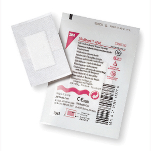 3M 3570 Medipore Pad Soft Cloth Adhesive Wound Dressing-100/Case