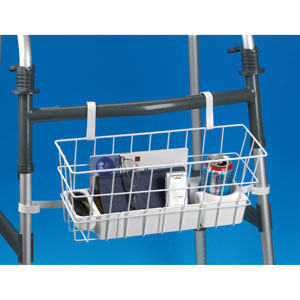 Ableware 703190050 Deluxe Wire Walker Basket with Stabilizing Bars