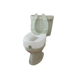 Ableware 725753101 Lock-On Elevated Toilet Seat-w/ out Arms