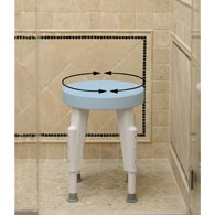 Ableware 727152100 Rotating Round Shower Stool by Maddak