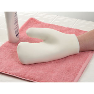 Ableware 741360001 Lotion and Wash Mitt-2/pack