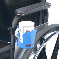 Ableware 706220001/706220003 Wheelchair Plastic Cup Holders by Maddak